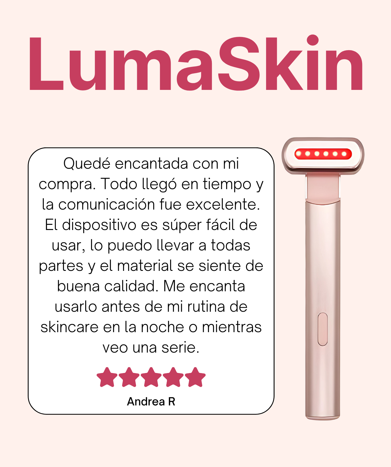 Dispositivo de Rejuvenecimiento Facial LumaSkin
